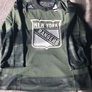 New York Rangers USMC Warm up Jersey 46